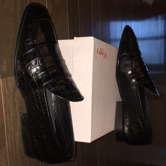 Finery London leather crocodile loafer - Picture 3 of 7